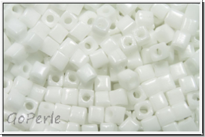 SBS-18-0402, MIYUKI Squares, 1,8mm, white, op., 5g