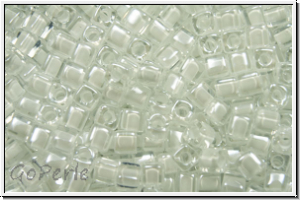 SBS-18-1104, MIYUKI Squares, 1,8mm, crystal, trans., white-ld., 5g