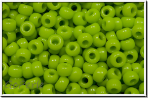 RR-08-0416, MIYUKI Rocailles, 08/0, green, lime, op., 10g