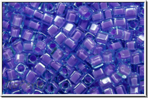 SBS-18-2640, MIYUKI Squares, 1,8mm, aqua, trans., lavender-ld., 5g