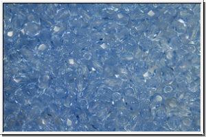 Bhm. Glasschliffperle, feuerpol., 3mm, sapphire, lt., trans., 50 Stk.