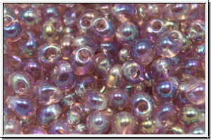 DP-0256, MIYUKI Tropfen, 3,4mm, amethyst, lt., trans., AB, 10g