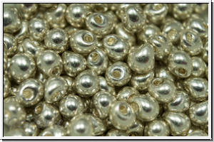 DP-0181, MIYUKI Tropfen, 3,4mm, silver, met., galv., 10g