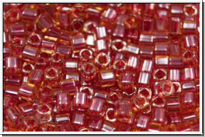 TCS-15-0365, TOHO Cubes, 1,5mm, topaz, lt., trans., pomegranate-ld., 5g