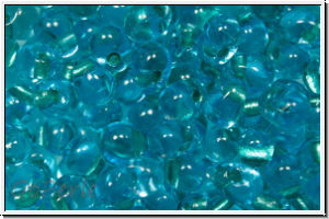 DPF-46, MIYUKI Tropfen, 3,4mm, aqua, trans., spkl. met. green-ld., 10g