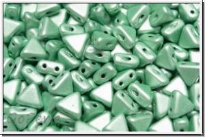 KHEOPS PAR PUCA, 6x5mm, green, met., satin, 50 Stk.