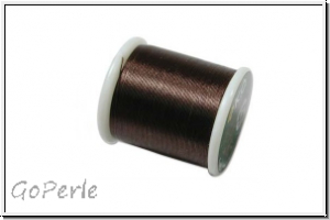 K.O. Beading Thread, Fdelgarn, dark brown, 1 Spule