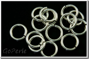 Biegeringe, rund, 07x1,0mm, silberfb., 925er Silber, 2 Stk.