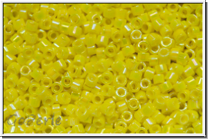 DB0160, MIYUKI Delica, 11/0, yellow, op., AB, 5g