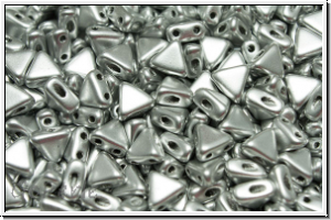 KHEOPS PAR PUCA, 6x5mm, silver, met., satin, 50 Stk.