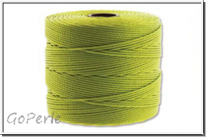 SuperLon, fine bead cord, chartreuse, 1 Spule