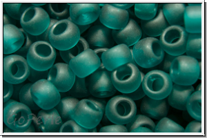 R-08-0007bdf, TOHO Rocailles, 08/0, teal, trans., matte, 10g