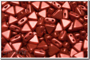 KHEOPS PAR PUCA, 6x5mm, lava red, met., satin, 50 Stk.