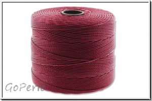 SuperLon, fine bead cord, dark red, 1 Spule