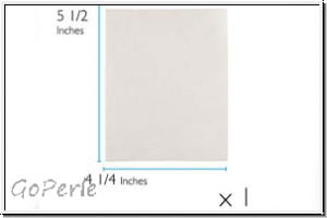 Lacys Stiff Stuff, 10,8 x 14 cm, (4,25 x 5,5 inch), white, 1 Stk.