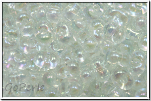 BB-0250, MIYUKI Berry Beads, 4,5x2,5 mm, crystal, trans., AB, 10g