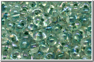 BB-0263, MIYUKI Berry Beads, 4,5x2,5mm, crystal, trans., sea foam-ld., AB, 10g