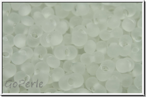 Farfalle Perlen, 4x2mm, crystal, trans., matte, 10 g