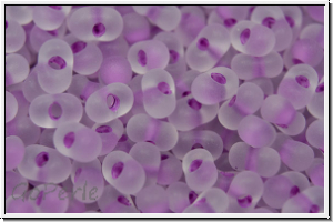 Farfalle Perlen, 4x2mm, cystal, trans., lilac-ld., matte, 10 g