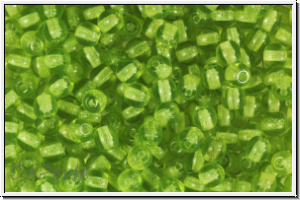 bhm. Glasperle, rund, 4mm, lime green, trans., 50 Stk.