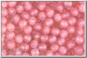 bhm. Glasperle, rund, 4mm, rose water, opal, 50 Stk.