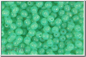 bhm. Glasperle, rund, 4mm, turqouise, opal, 50 Stk.