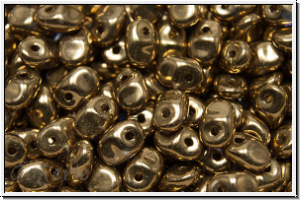 SuperUno Beads, 24kt goldbronze, met., 100 Stk.