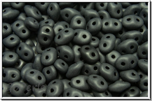 SD-23980-84110, SuperDuo Beads, black, op., matte, 10g