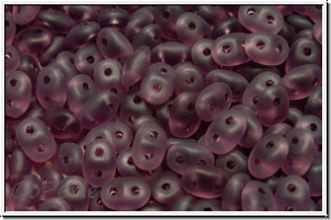 SD-20060-84110, SuperDuo Beads, amethyst, trans., matte, 10g