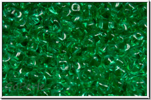 SD-50720-00000, SuperDuo Beads, emerald, trans., 10g