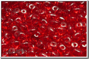 SD-90080-00000, SuperDuo Beads, siam ruby, trans., 10g