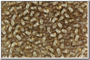 bhm. Glasperle, rund, 3mm, light smoke topaz, transparent, 50 Stk.