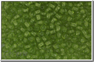 bhm. Glasperle, rund, 3mm, olivine, transparent, 50 Stk.