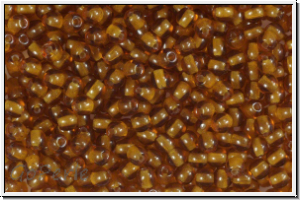 bhm. Glasperle, rund, 3mm, topaz, transparent, 50 Stk.