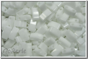 HTL-0402, MIYUKI Half Tila Beads, white, op., 5g