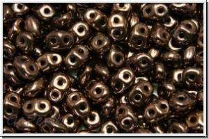 SD-23980-14415, SuperDuo Beads, bronze, met., 10g