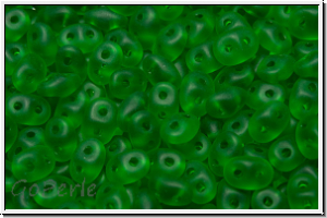 SD-50050-84110, SuperDuo Beads, green, trans., matte, 10g