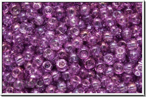 R-11-0205, TOHO Rocailles, 11/0, amethyst, dk., trans., gold luster, 10g