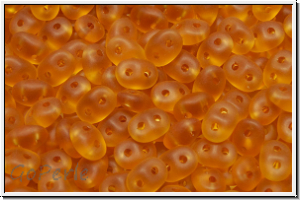 SD-10060-84110, SuperDuo Beads, topaz, trans., matte, 10g