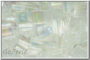 TL-0250, MIYUKI Tila Beads, crystal, trans., AB, 60 Stk.