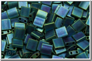 TL-2064, MIYUKI Tila Beads, blue/green, met., iris., matte, 60 Stk.