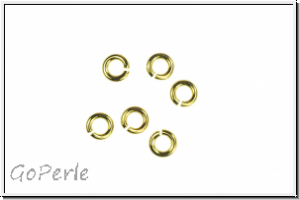 Biegeringe, goldfarben, Metall, 4,5x1,0mm, 20 Stk.