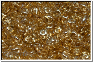 SD-00030-23501, SuperDuo Beads, crystal, trans., honey luster, 10g