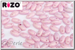 RZ-03000-14494, RIZO Perlen, white, op., rose marbled, 10 g