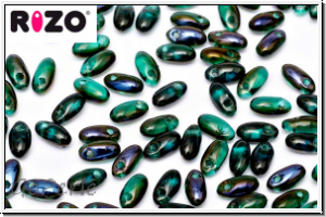 RZ-50730-22201, RIZO Perlen, emerald, trans., half azuro, 10 g