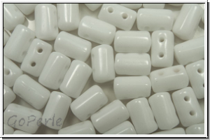 RUL-03000-00000, Rulla Beads, 3x5mm, white, op., 100 Stk. (ca. 11 g)