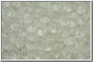 SD-00030-84110, SuperDuo Beads, crystal, trans., matte, 10g