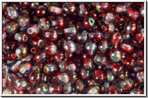 bhm. Glasperle, rund, 4mm, crystal, trans., magic wine, 50 Stk.