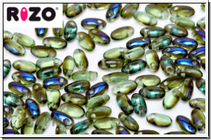 RZ-50510-22201, RIZO Perlen, peridot, trans., half azuro, 10 g