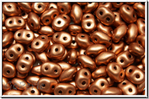 SD-00030-01770, SuperDuo Beads, copper, met., satin, 10g